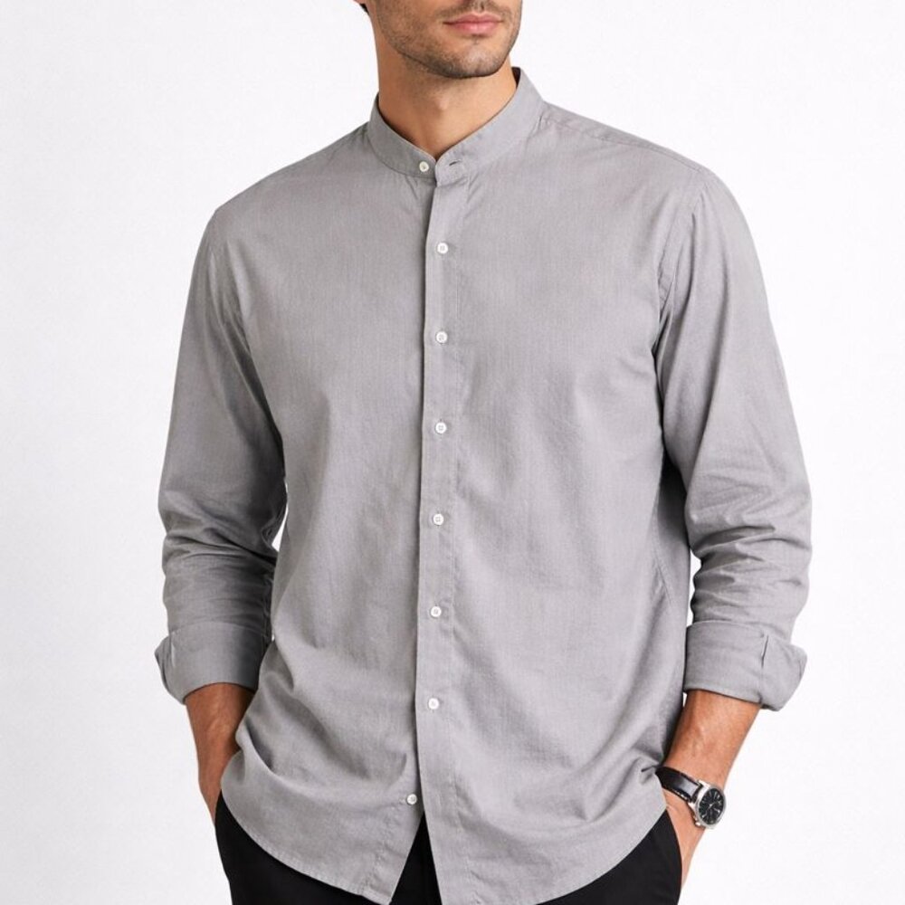 KM Krizia 100% Cotton Made In Italy Men’s Dress Button Up Shirt Size 18 36 37